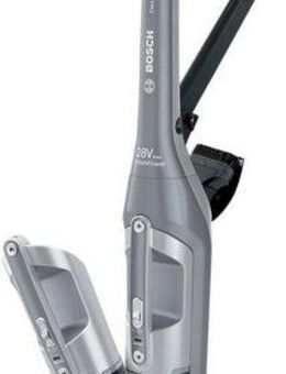 BOSCH Akku-Hand-und Stielstaubsauger Flexxo Gen 2 Serie 4 BBH3K2801, beutellos, 28 V, Power Düse mit LED, integriertes Zubehör, silber