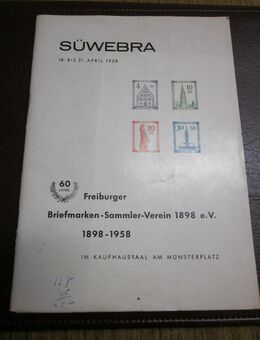Freiburger Briefmarken-Sammler-Verein SÜWEBRA 1958 - 60 Jahre - - Mahlberg