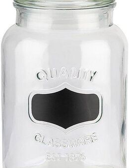 APS Vorratsglas, Glas, (1-tlg), mit Beschriftungsfeld, luftdichter Verschluß