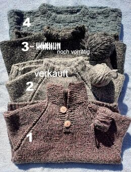 3 schöne Strickpullover, liebevolle Handarbeit – jeder Pullover ein Unikat!! - Niederfischbach