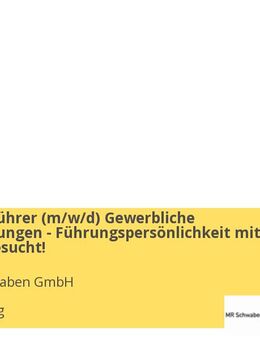 Geschäftsführer (m/w/d) Gewerbliche Dienstleistungen - Führungspersönlichkeit mit Tatkraft gesucht! - Augsburg