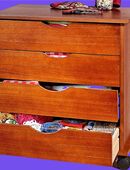 Beistelltisch mit Rollen Tisch mit 4 Schubfächern in 80805