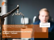 Rechtsanwaltsassistenz (m/w/d) Vollzeit / Teilzeit - Reutlingen