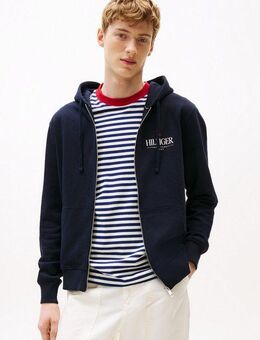 Tommy Hilfiger Kapuzensweatjacke HILFIGER STACKED HOODED ZIP TH