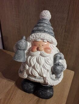 Weihnachtsmann mit Glocke grau-weiss - Euskirchen Zentrum