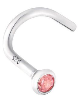 Amor Nasenpiercing Schmuck Geschenk Piercing Körperschmuck Silber Pink Sparkle 9037353