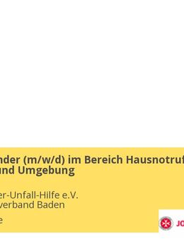 Mitarbeitender (m/w/d) im Bereich Hausnotruf in Karlsruhe und Umgebung - Karlsruhe