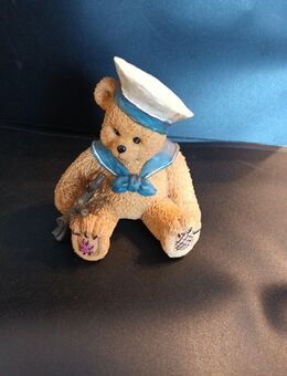 Teddybär Dekofigur Steinguss ca. 11cm hoch ca. 11cm lang ca. 9cm breit - Essen
