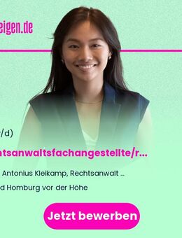 Rechtsanwaltsfachangestellte/r (m/w/d) - Bad Homburg (Höhe)
