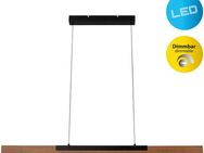 näve LED Pendelleuchte Wilma, Dimmfunktion, Memoryfunktion, LED wechselbar, Warmweiß, mit Holz, dimmbar per Wandschalter, Memoryfunktion, höhenverstellbar