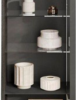 INOSIGN Vitrine Everest Höhe 203 cm, Standvitrine mit 1 Tür Hochschrank, Anrichte, Soft/Self Closing, Korpus 22 mm