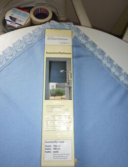 Kunststoffjalousie weiß 100 x 160 komplett   10 € + Versand - Schwabach