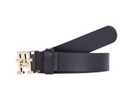 Tommy Hilfiger Ledergürtel TH LOGO 2.5 mit Monogramm- Schnalle