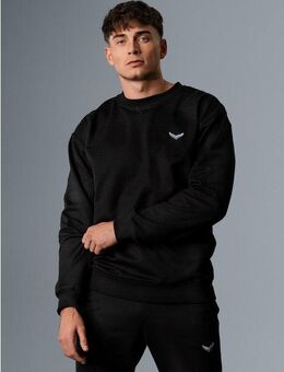 Trigema Sweatshirt TRIGEMA Oversized Sweatshirt mit Logo-Patch