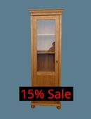 Sale 15%, Vitrine, Glas-Schrank im Landhaus Stil (053) in 74366
