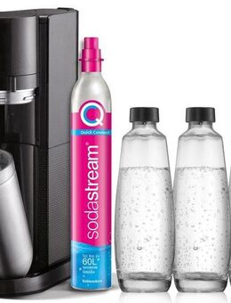 SodaStream Wassersprudler DUO Vorteilspack, (Set, 6-tlg), SodaStreamSprudler DUO+CO2Zylinder,+Glasflaschen+Kunststoff-Flasche