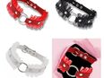 Halsband Mit Ring Anhänger Halskette Halsschmuck Schmuck Rot Schwarz Weiß 11,90 €* in 78052