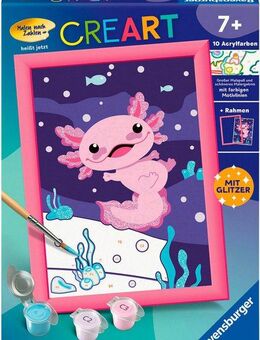 Ravensburger Malen nach Zahlen CreArt, Axolotl, Made in Europe