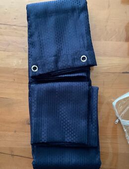 Eleganter Duschvorhang Dunkelblau 183×244 cm Wasserdicht & Pflegeleicht mit Ösen - Brakel Zentrum