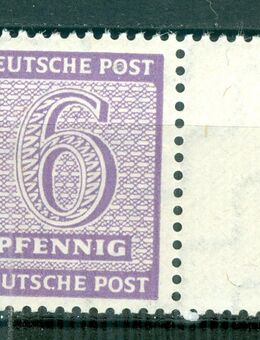 Sowjetische Zone West Sachsen Nr. 129 postfrisch Wasserzeichen W - Porta Westfalica Zentrum