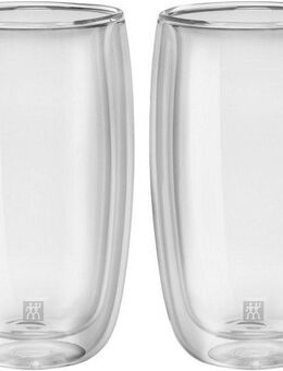 Zwilling Latte-Macchiato-Glas Gläser-Set Sorrento, 2er Set, Borosilikatglas, doppelwandig, Fassungsvermögen je Glas ca. 350 ml