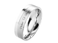 Damenring Edelstahl DE298 mit Zirkonia - Diamant - Aholming