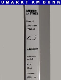 Anpassprofil 0,9 m × 45 × 14 mm SK silber – Aluminium Anpassungsleiste - Gelsenkirchen
