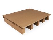 Sehr stabiles, aber leichtes Bett aus Pappe - 1,65 x 2,00 - für 1,60 x 2,00 Matratze - Wesel