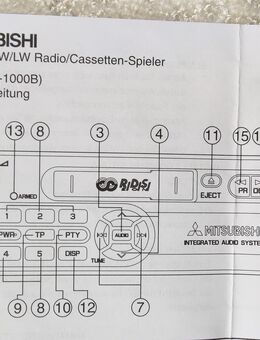 Bedienungsanleitung für original Mitsubishi Radio - 3 € - Berlin