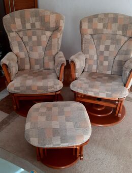 WOHNZIMMERSESSEL MIT HOCKER - Swisttal