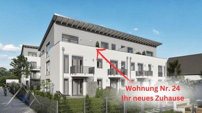 Neubau - Nachhaltig - Zukunftsorientiert: 3-Zi.-Wohnung ca. 116 m² mit Dachterrasse in Germering