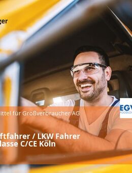 Berufskraftfahrer / LKW Fahrer (m/w/d) Klasse C/CE Köln - Köln