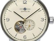 ZEPPELIN Automatikuhr Hindenburg Automatik, sustainable Planet 8066-5_n, Armbanduhr, Herrenuhr, offene Unruh, Made in Germany