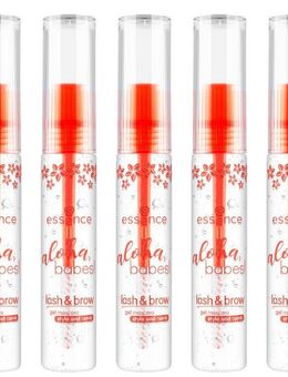 Essence Augenbrauen-Gel aloha, babes! lash & brow gel mascara, Definierte Wimpern und Augenbrauen mit pflegendem, transparentem Gel.