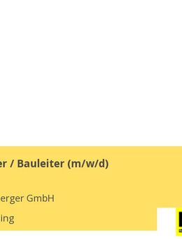 Projektleiter / Bauleiter (m/w/d) - Mintraching