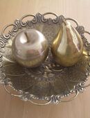 OBSTSCHALE mit FRÜCHTEN aus MESSING in 24960