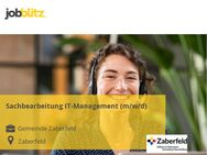 Sachbearbeitung IT-Management (m/w/d) - Zaberfeld