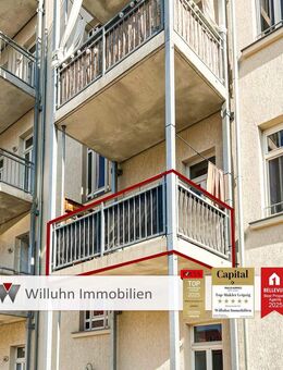 Denkmalschutzobjekt | 2014 Saniert | Parkett | Ost-Balkon | Aufzug | Kellerabteil - Leipzig
