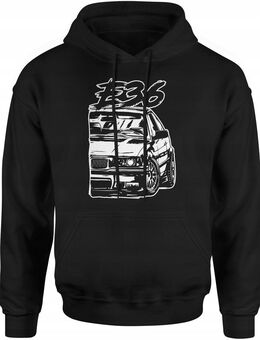 BMW E36 M3 Herren Kapuzenpullover mit M-Paket-Druck Design 34 - Ingolstadt