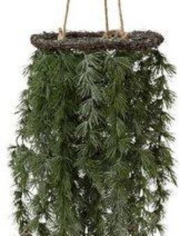 Winterliche Kunstpflanze Weihnachtsdeko Zeder, Creativ deco, Höhe 125 cm, Hängezweig in Frost-Optik