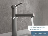 Schütte Spültischarmatur Massiv Edelstahl massiv, 360° schwenkbarer Wasserhahn, Mischbatterie Küche