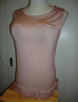 Tank Top mit Spitze - altrosa - Gr. L - Freilassing
