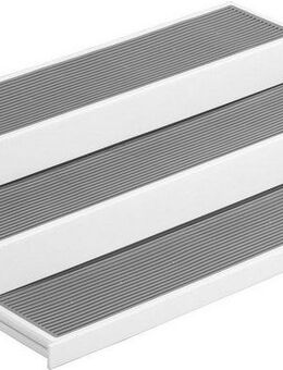 WENKO Küchenregal Modell Steps, 3-stufiges Gewürz- und Küchenregal für die Arbeitsfläche, ausziehbar
