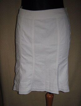 NEUw * Ausgefallen * Leinen * Vokuhila * vorne kurz hinten lang * High Waist * Rock "H&M" Gr. 36- 38/ S * ivory * natur- weiß - Riedlingen