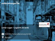 Leiter Lager / Logistik (m/w/d) - Balingen