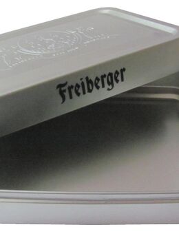 Brauerei Freiberger . Brotdose aus Blech - 18 x 13 x 5,3 cm - Doberschütz