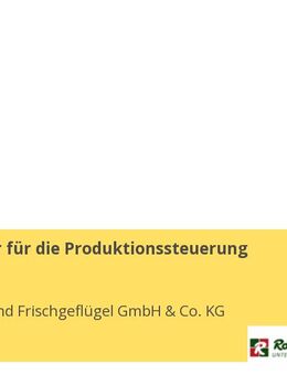 Mitarbeiter für die Produktionssteuerung (m/w/d) - Wietze