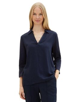 TOM TAILOR Langarmshirt mit Polokragen