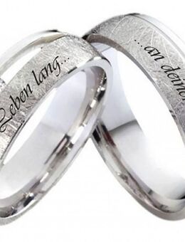 Silberring mit Zirkonia und Außengravur S802 - Aholming