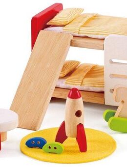 Hape Puppenhausmöbel Kinderzimmer (Set, 14tlg)